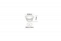 Светильник ДАУНЛАЙТ SMD IP44 27 Вт LE-СВО-16-030-7587-44Д