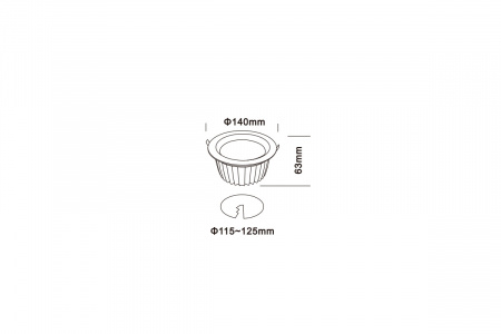 Светильник ДАУНЛАЙТ SMD IP44 12 Вт LE-СВО-16-010-7585-44Д – №4