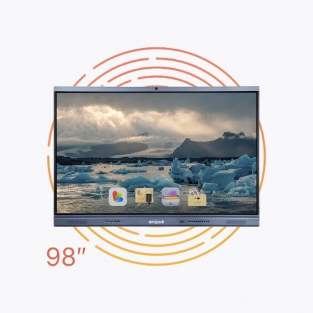 Интерактивная панель AnTouch ANTP-98-20icG2.1 98",  ANDROID 11, 8 Гб / 128 Гб, 4К, 1200:1, 400 лм, Type-С, Miracast, Dlna, AirPlay, WI-FI, камера 13 Мп, встроенный микрофонный массив – №2