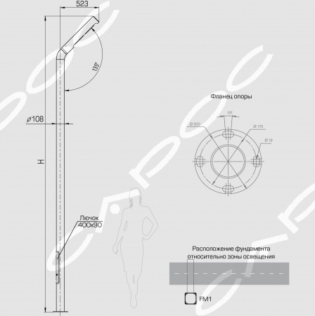 Светодиодная система уличного освещения Стик 108 STICK 108 60 М – №2