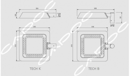 Светодиодный уличный светильник ТЕХНО TECH 80M – №2