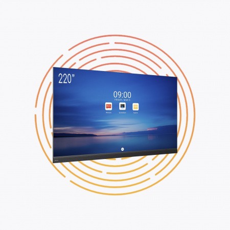 Светодиодный экран QStech All-in-One XWALL PLUS 220-12, шаг пикселя 1.27 мм, разрешение 3840х2160, размер 4893x2862x31 мм, яркость 550 нит, ОС Android, встроенная звуковая система 2х30 Вт, интегрированный контроллер. Интерфейсы – HDMI, USB-A, USB-C, WI-FI – №1